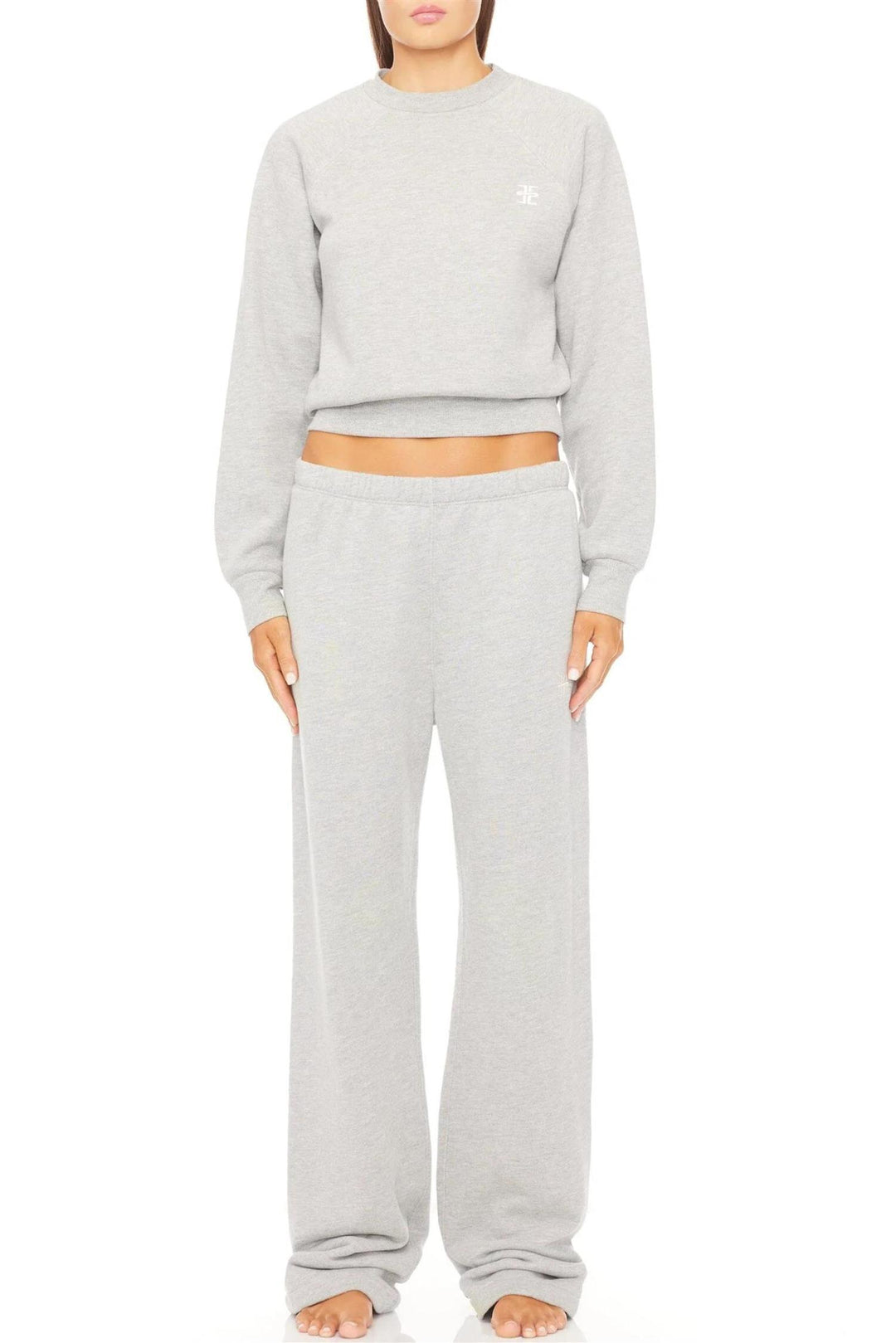 Straight Leg Sweatpant Heather Grey