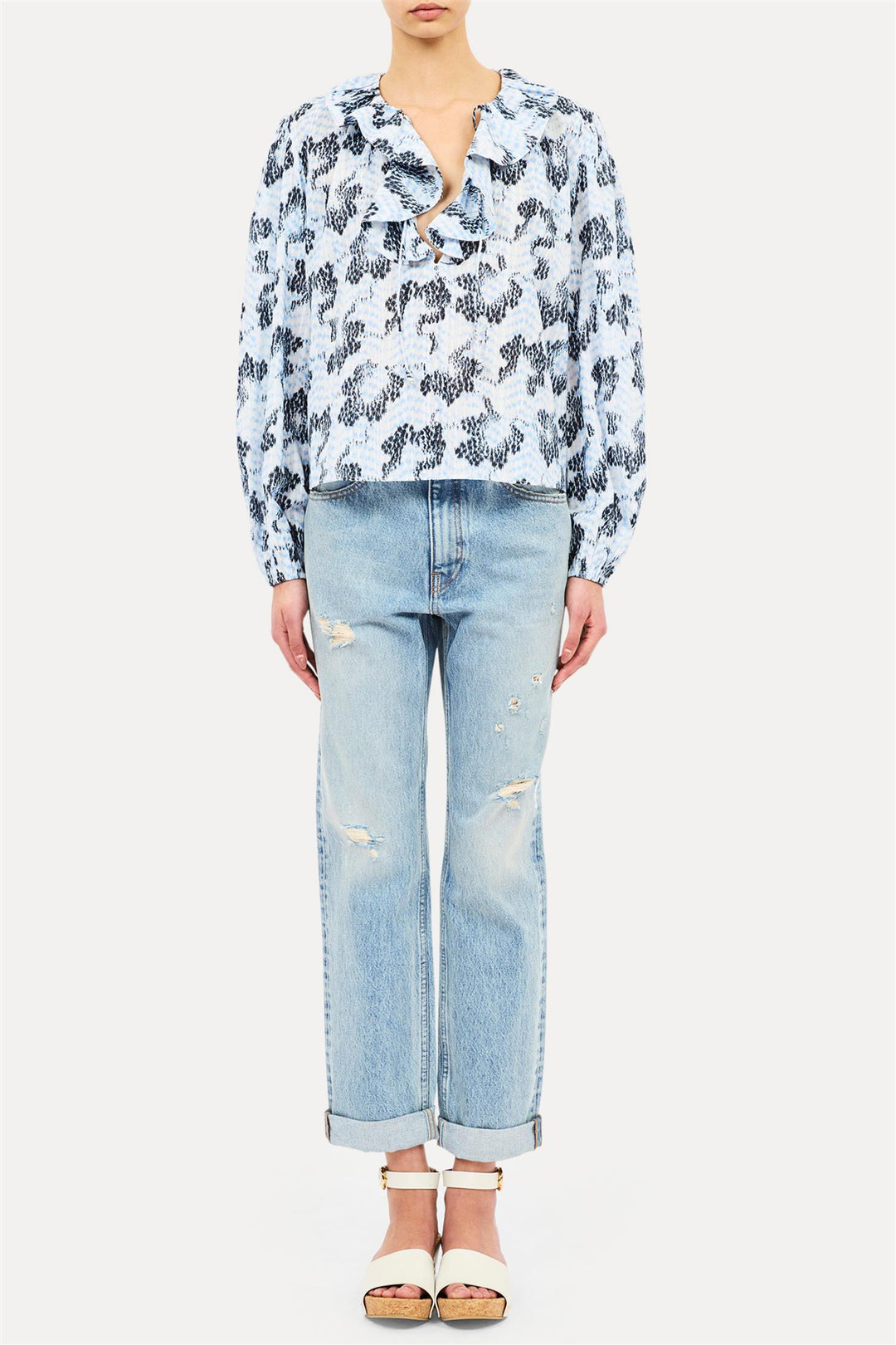 Siena Long Sleeve Top Ciel