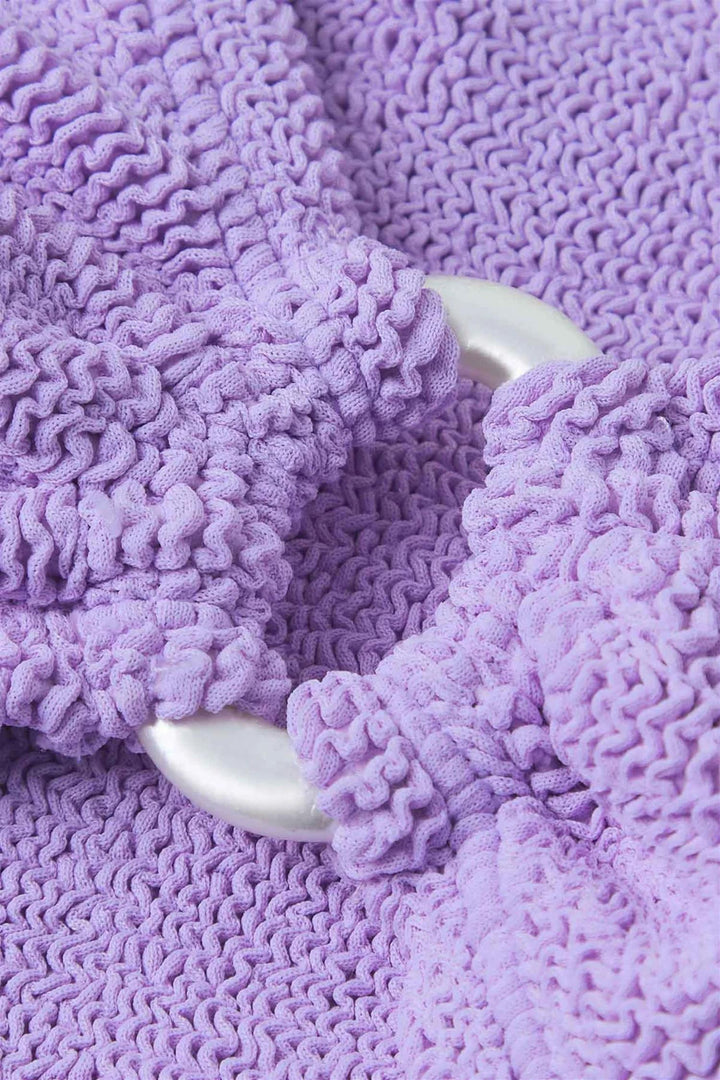 Misty Crinkle Bikini Pearly Hoop Lilac