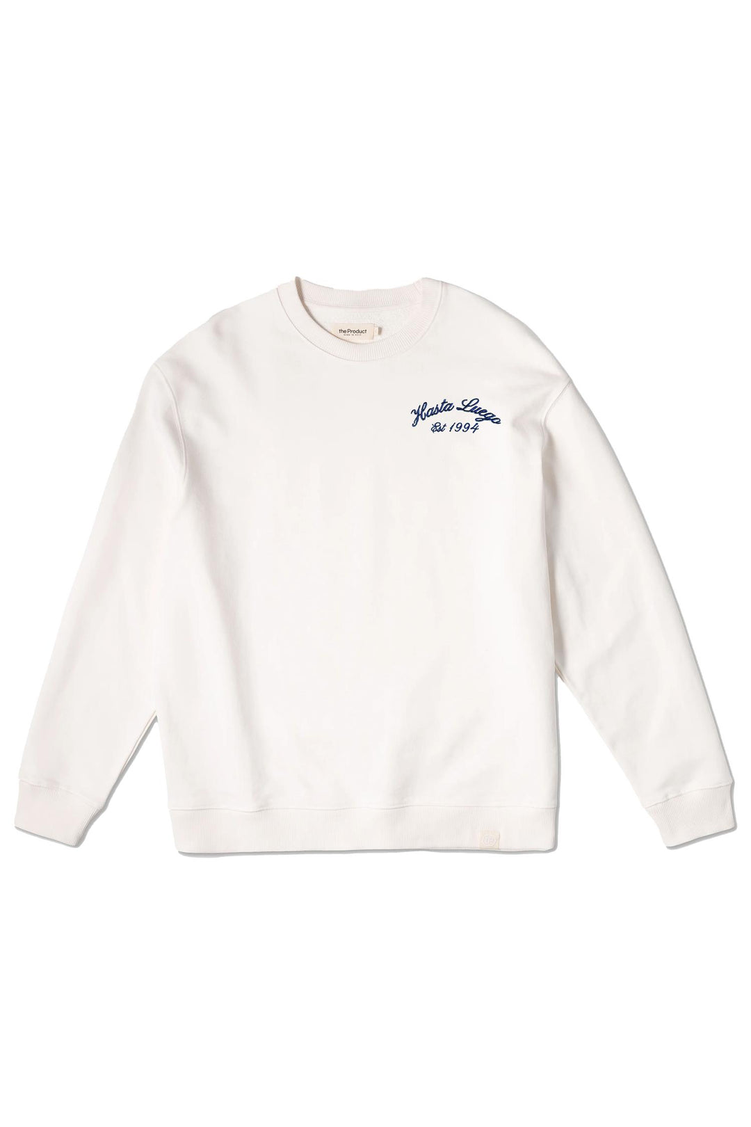 Hasta Luego Embroidered Crewneck Off-White/Blue