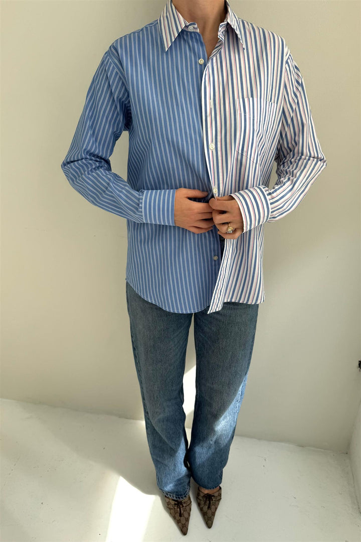 Contrasted Shirt CMS395 Size 36