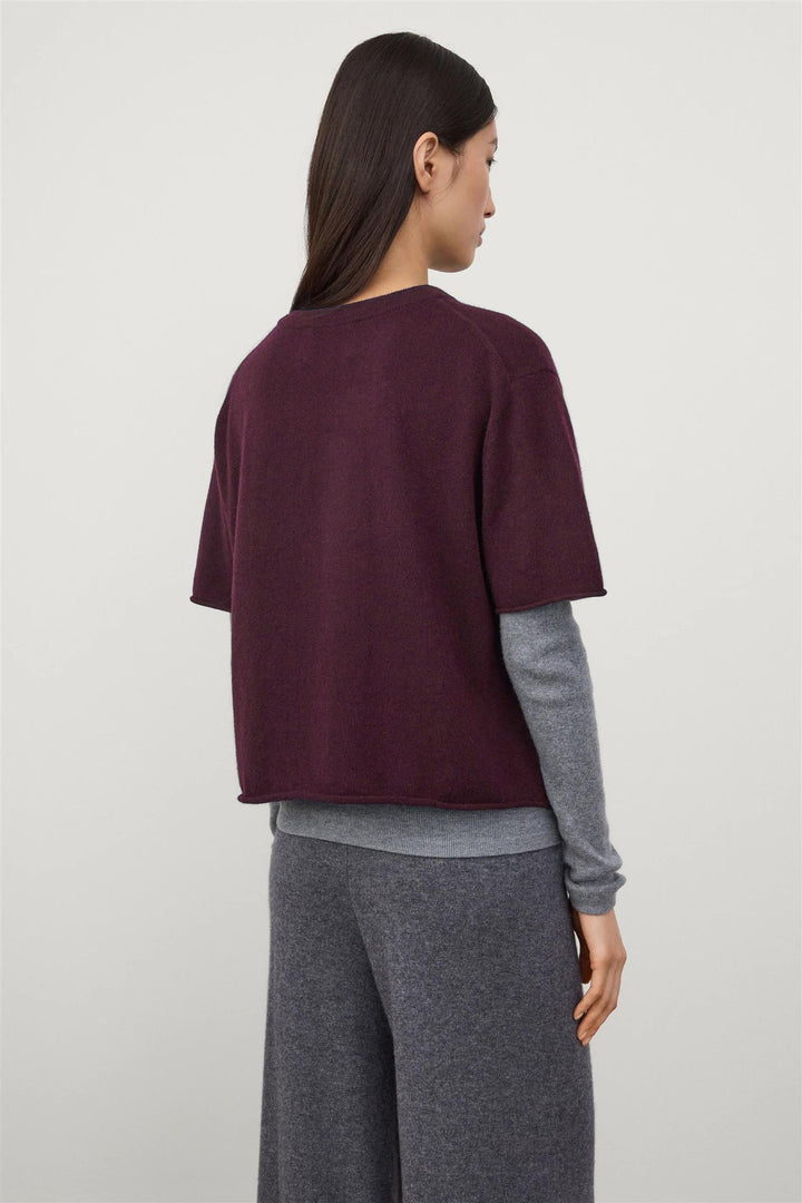 Cila Cashmere T-Shirt Mahogany