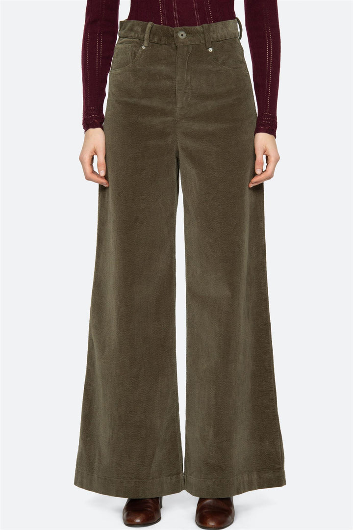 Carine Corduroy Trousers Green