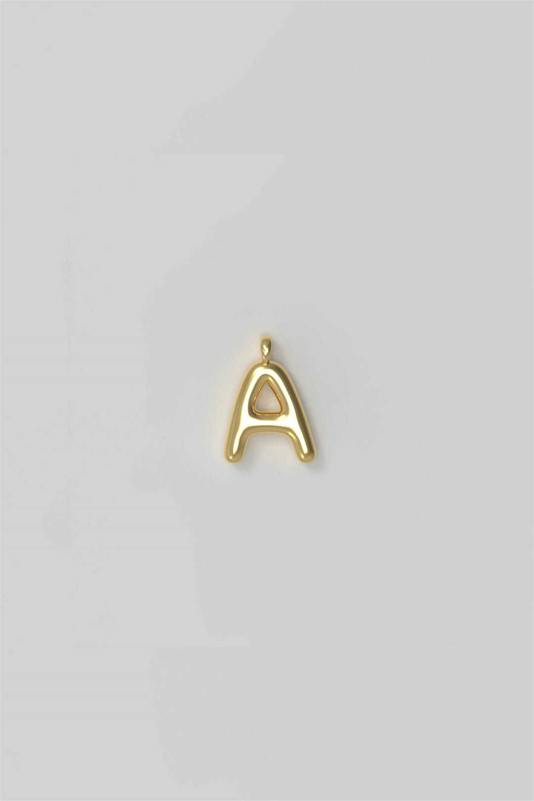 Letter Charm Small Plated