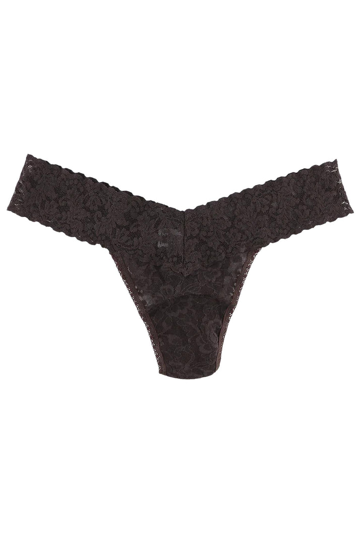 Signature Low Rise Thong Chocolat Noir