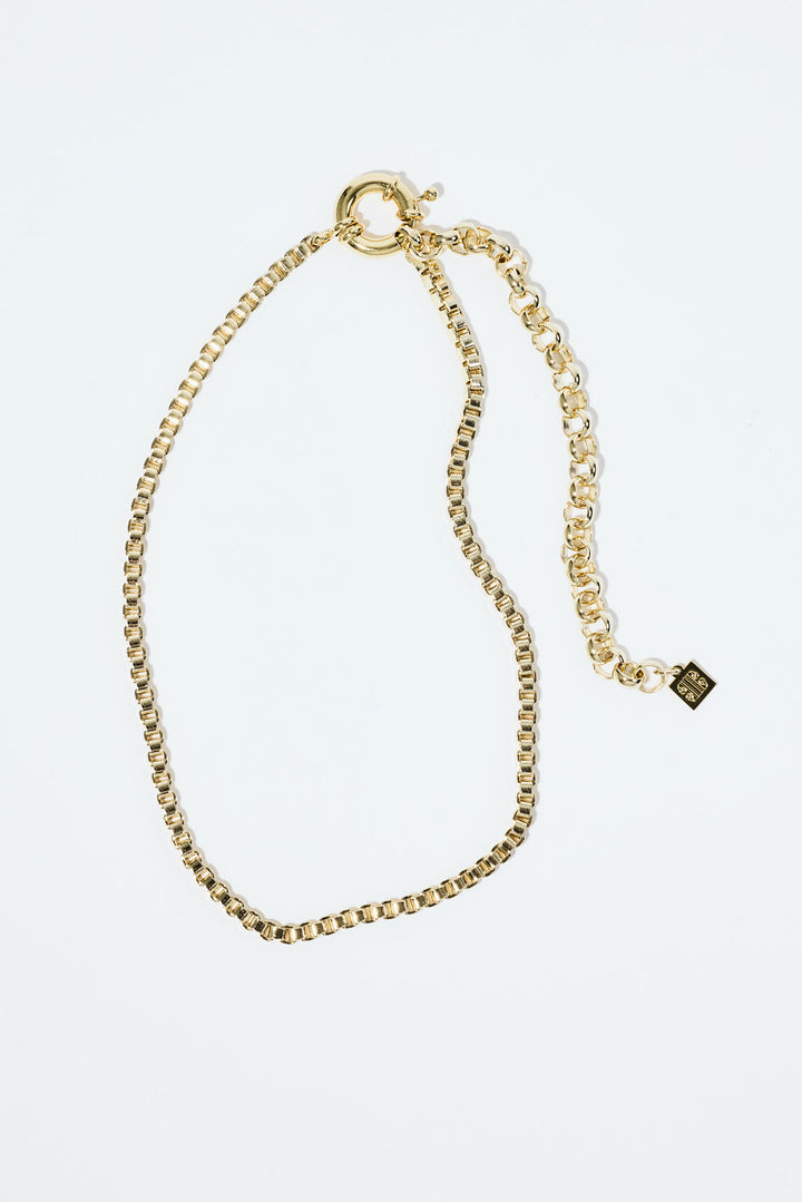 Box Chain Necklace Gold