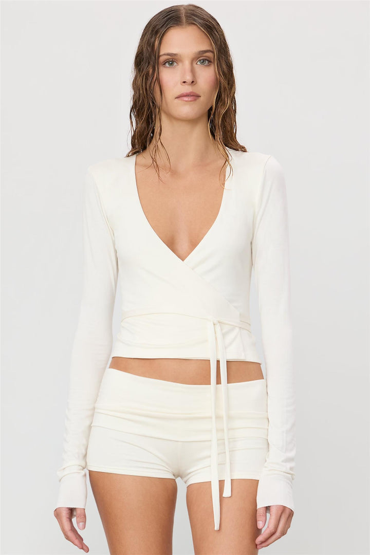 Wrap Top Ivory