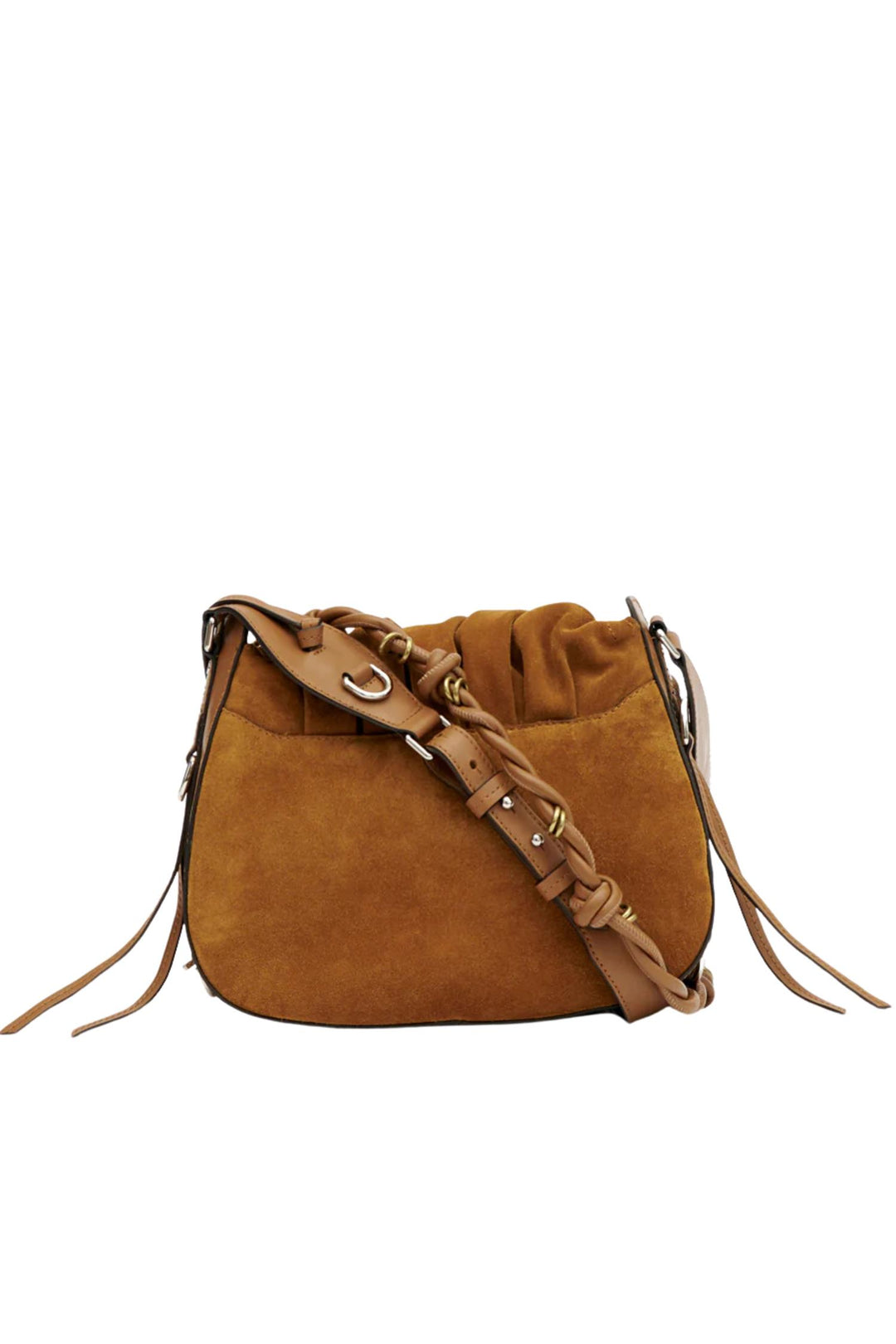Bolton Suede Shoulder Bag Cognac