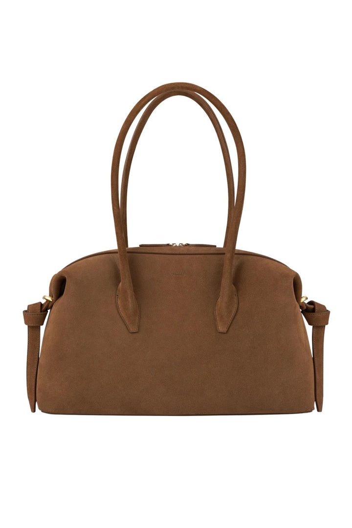 Brioche Duffle Suede Leather Cognac