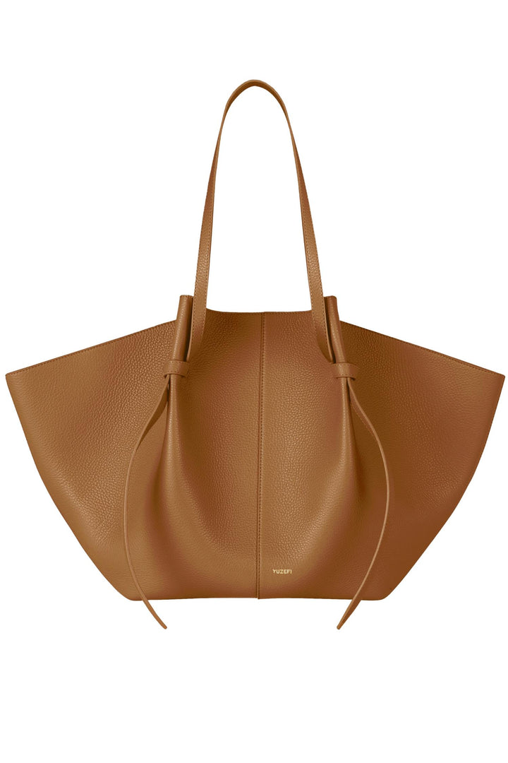 XL Mochi Pebble Grained Leather Hazel