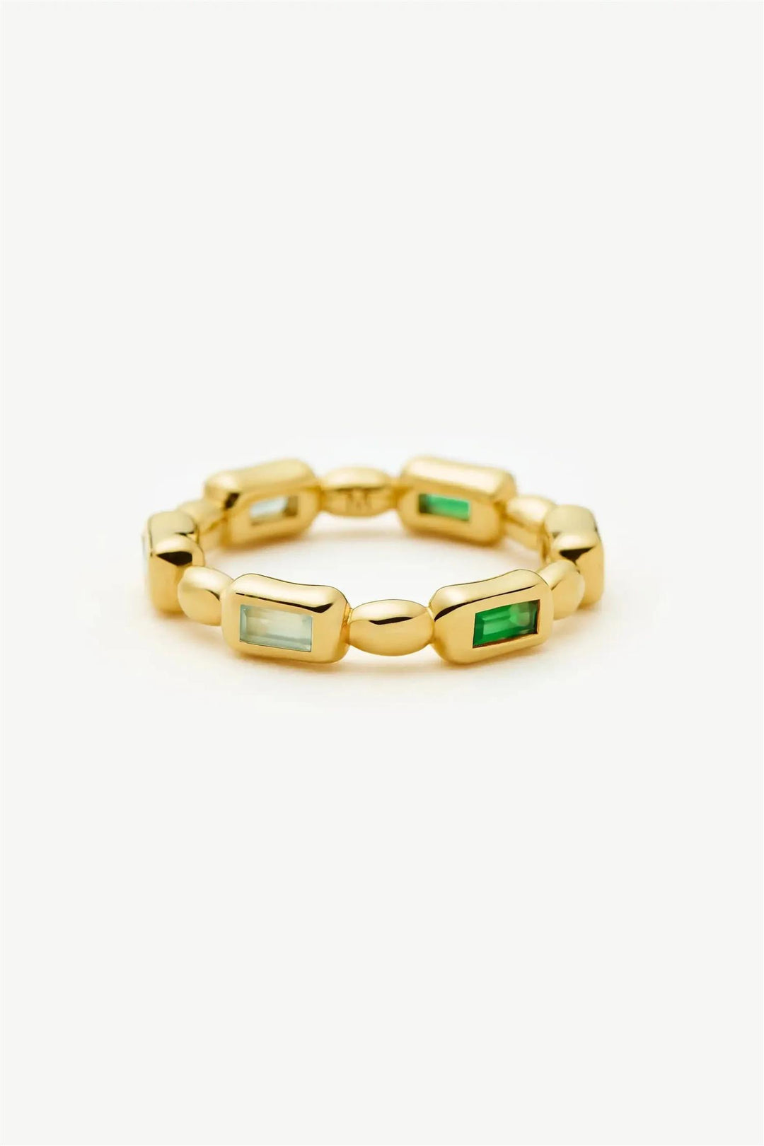Molten Gemstone Stacking Ring