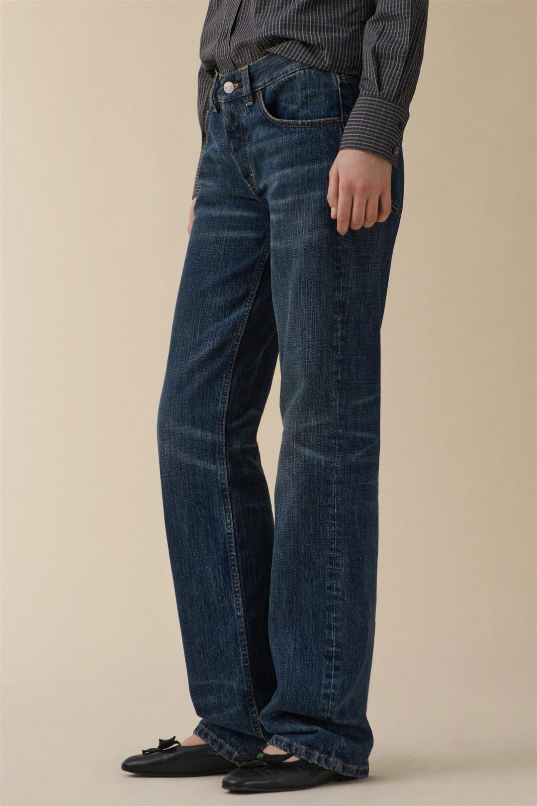 Kyoto Droit Dark Blue Righe