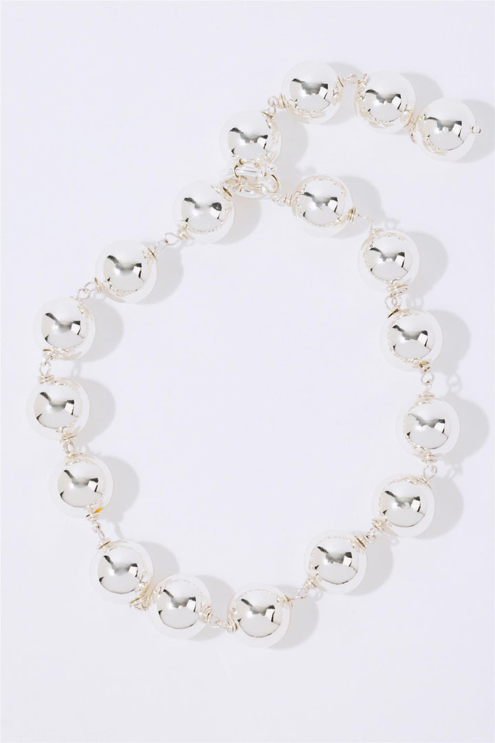 Silver Sphere Necklace