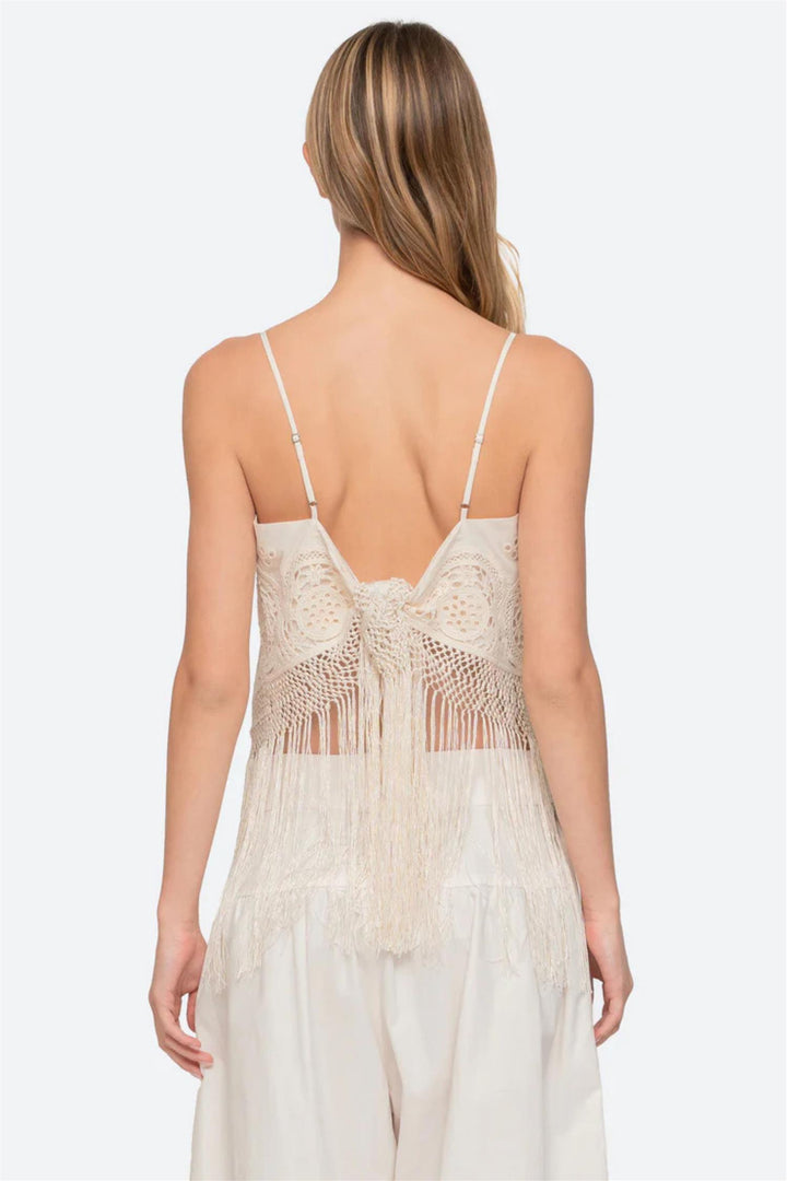 Rafina Eyelet Top Cream