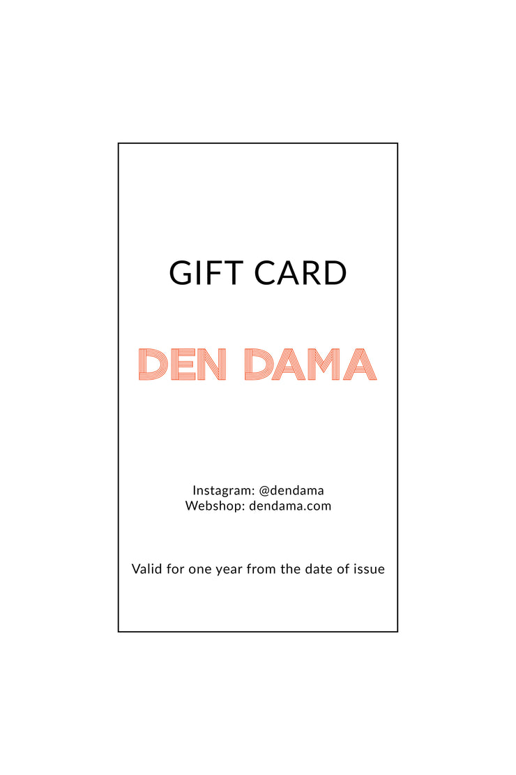 Den Dama Gift card