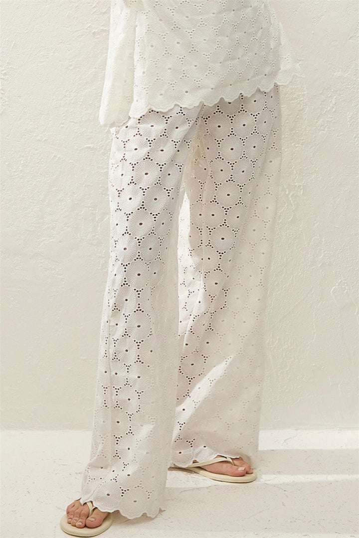 Pamina Pant Dolce Broderie White