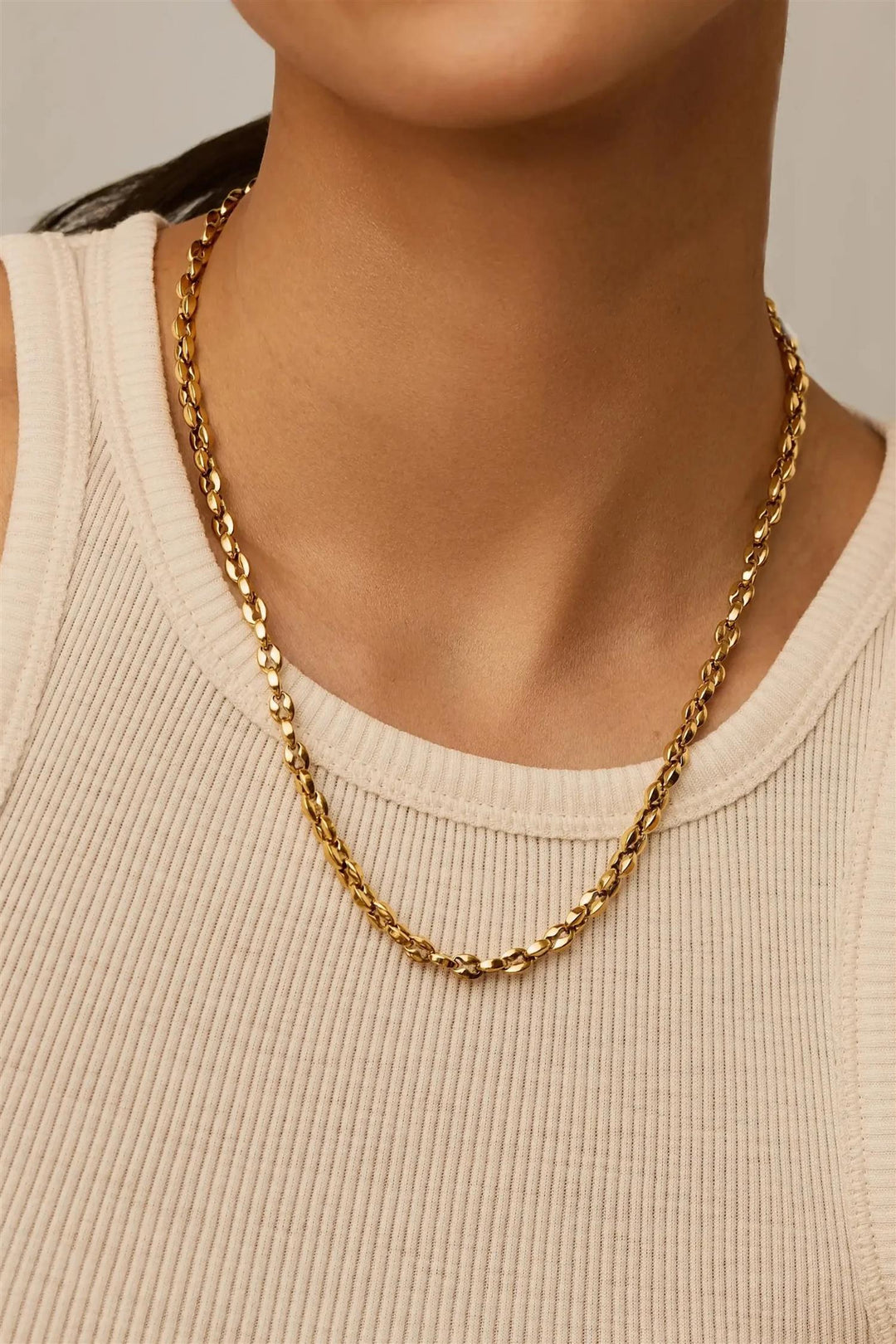 Mariner Chain Necklace Gold