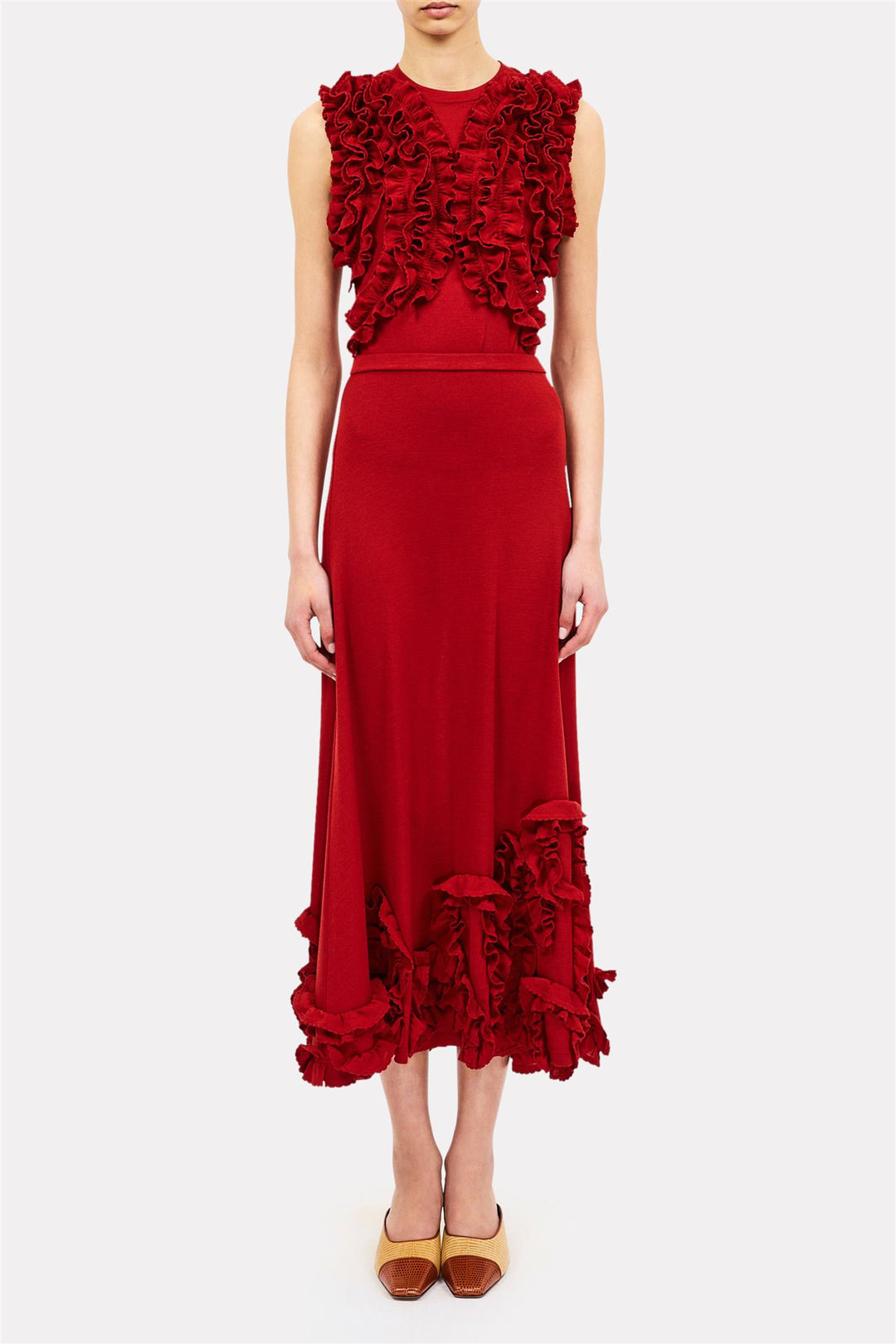 Vesna Sleveless Jersey Top Claret