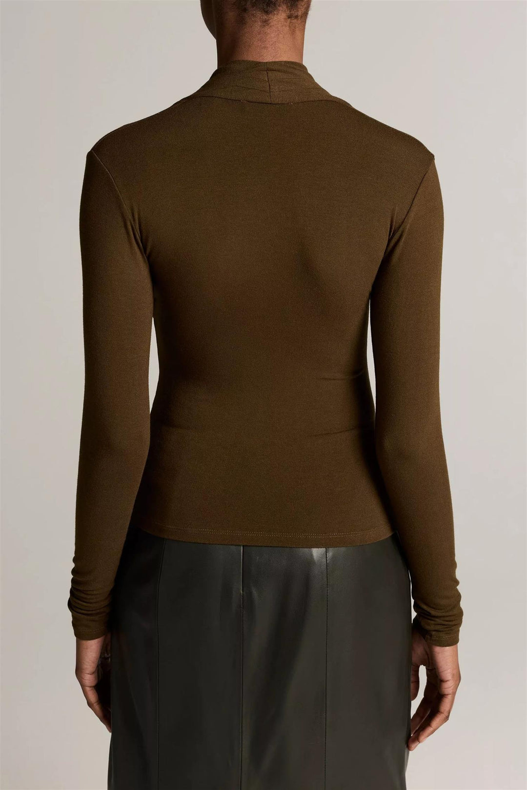 Long Sleeve Fixed Wrap Top Cypress