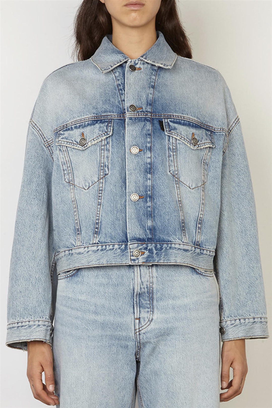 Spencer Oversized Denim Jacket Stromboli Blue