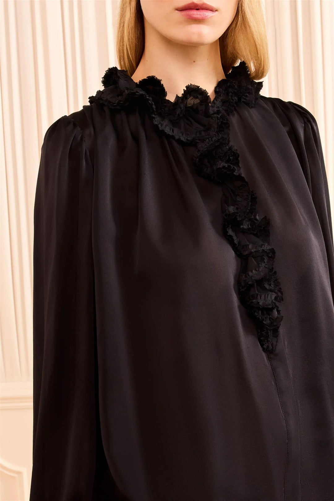 Wilhelmina Longsleeve Blouse Noir