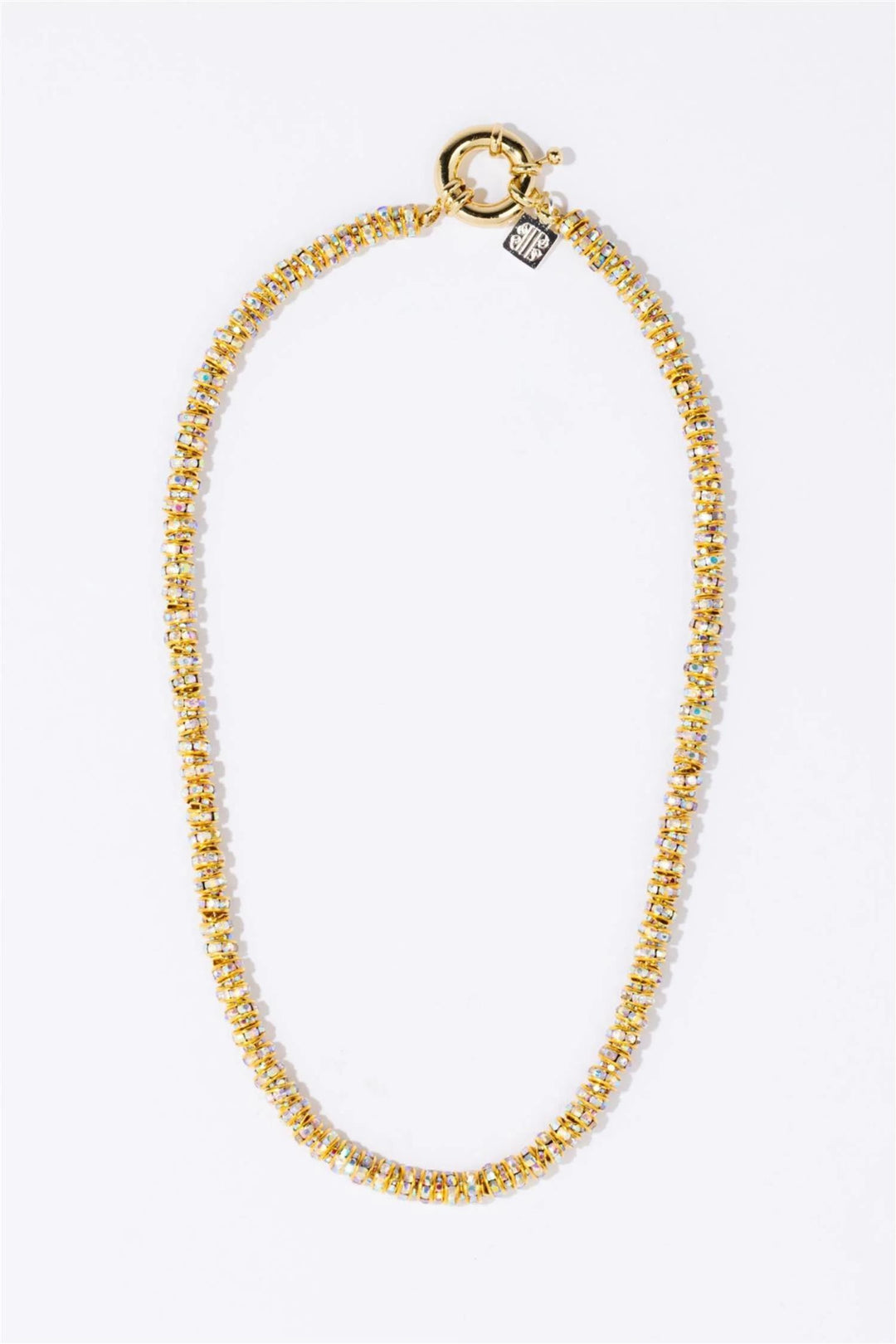 Skinny Diamond Necklace 45 cm. Gold