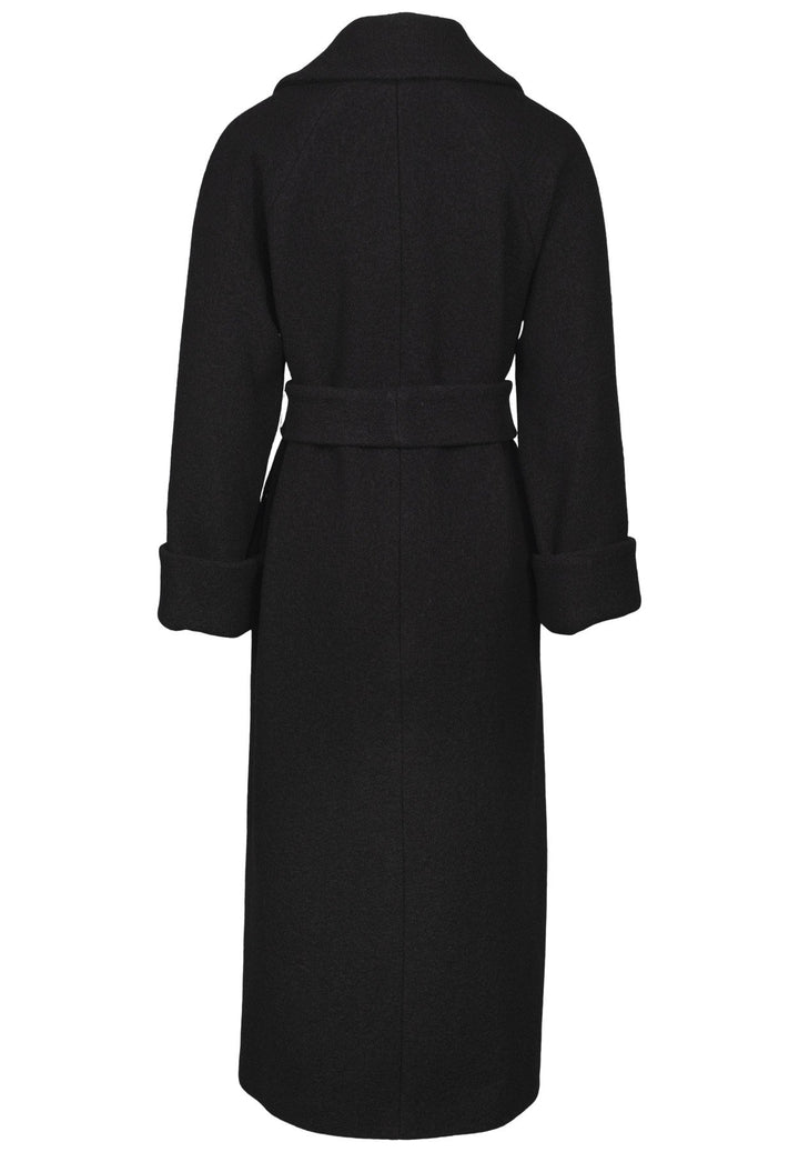 Wool Coat Long Black