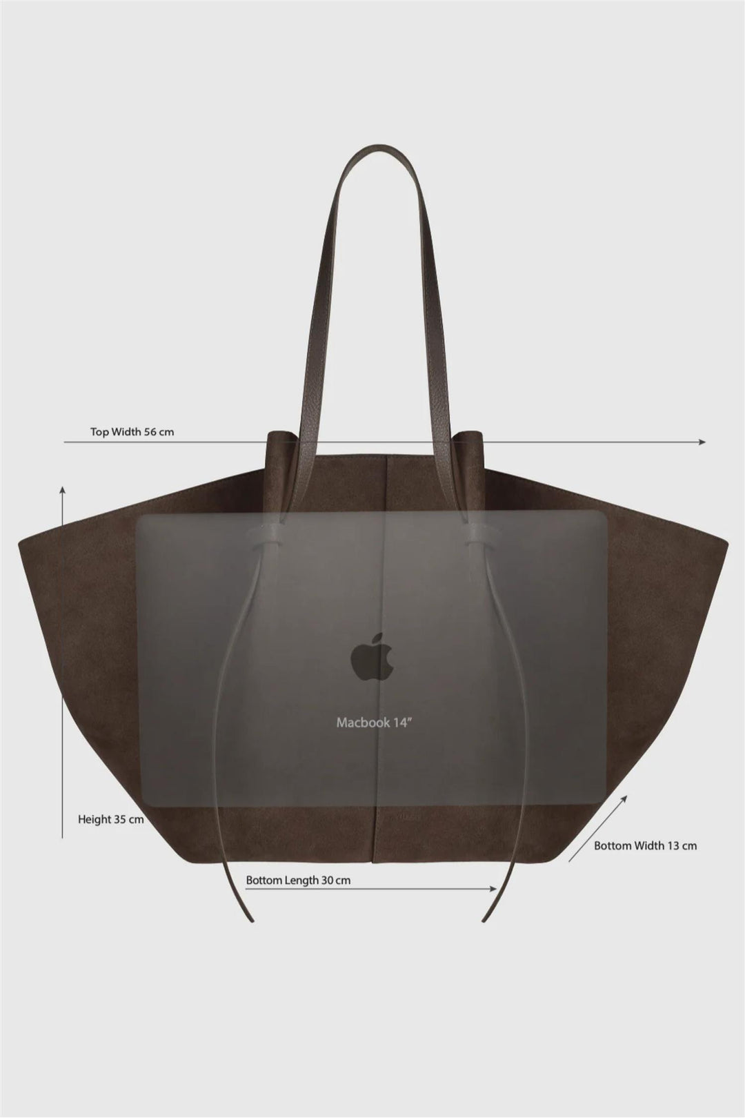 XL Mochi Pebble Grained Leather Angora