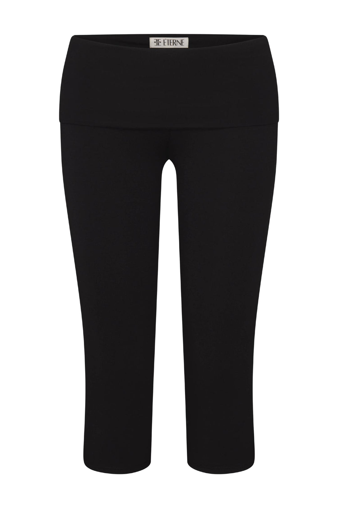Foldover Capri Legging Black
