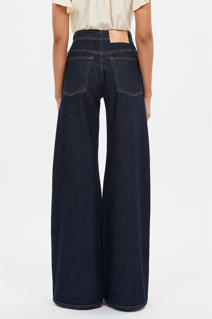 The Bianca Wide Leg Seamed Jean Tigris