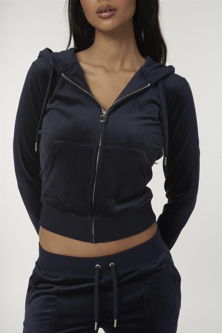 Robertson Velour Zip Hoodie Night Sky