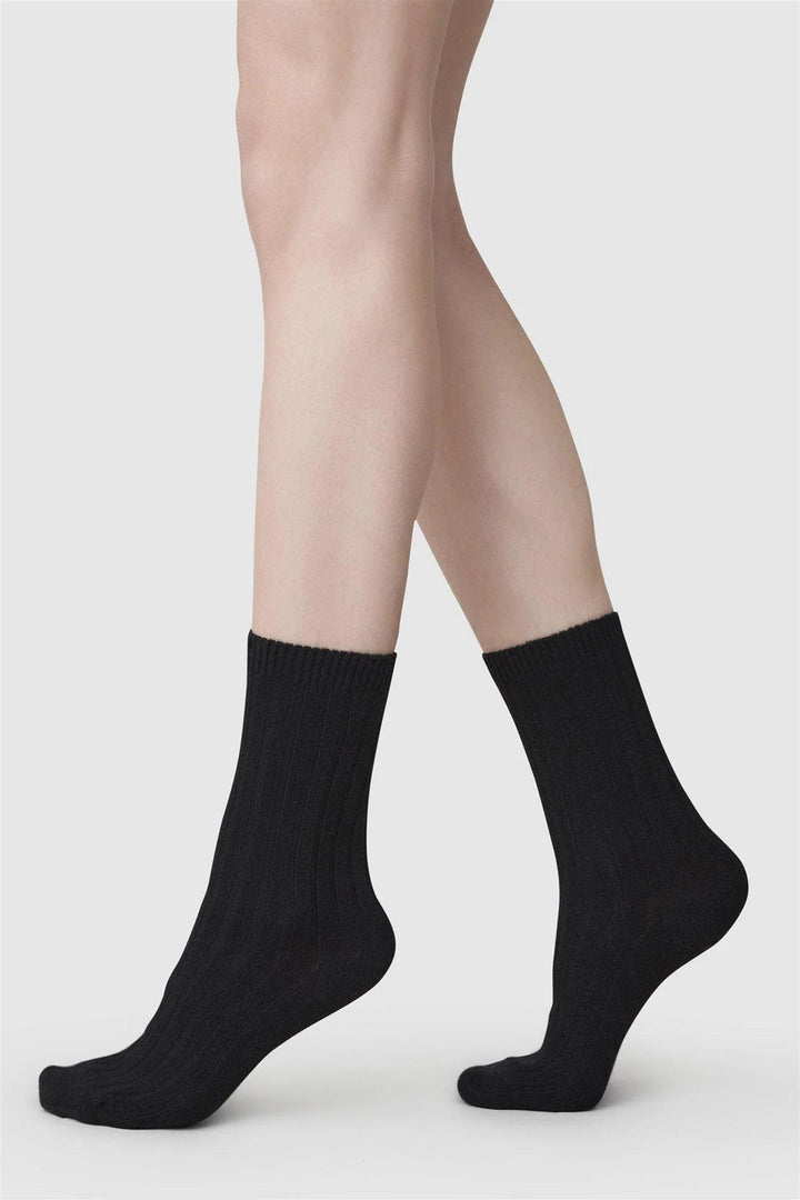 Bodil Chunky Socks Black