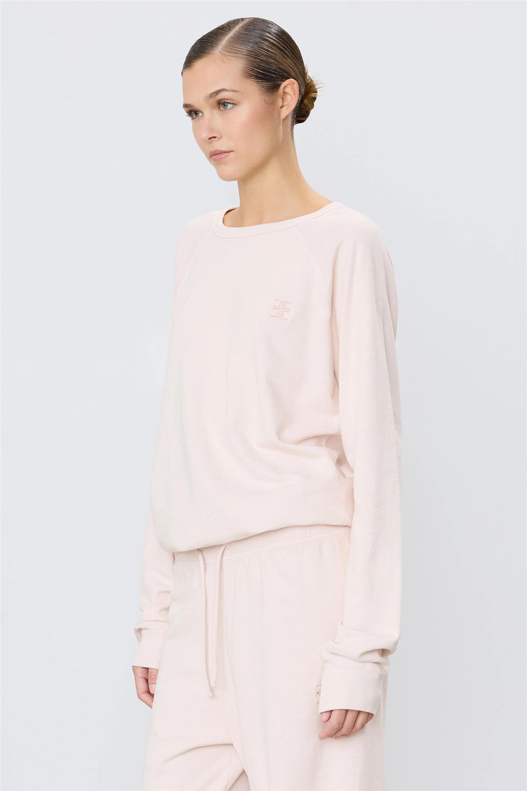 Oversized Raglan Sweatshirt Dusty Pink
