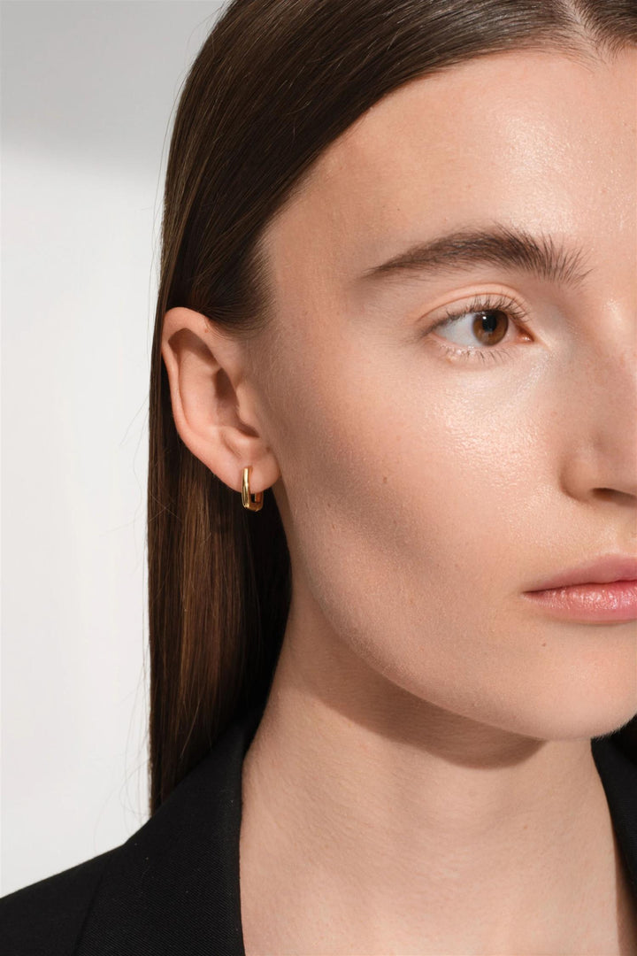 Frame Hoops Small Gold