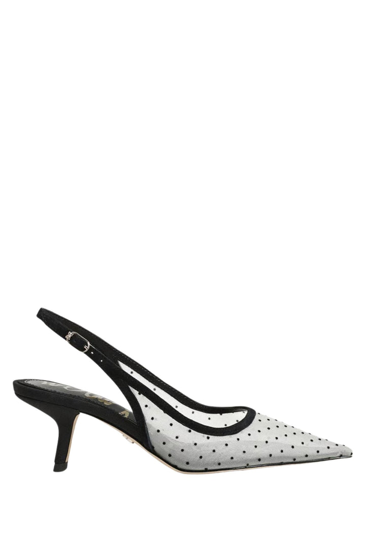 Bianka Sling Mini Polkadot Mesh Ivory/Black