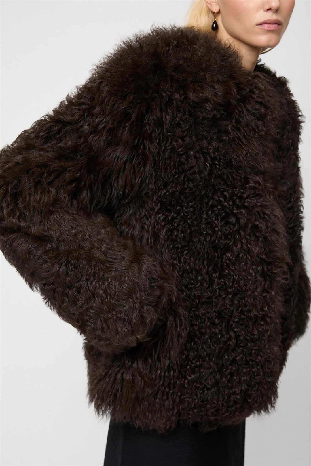 Como Shearling Jacket Chocolate