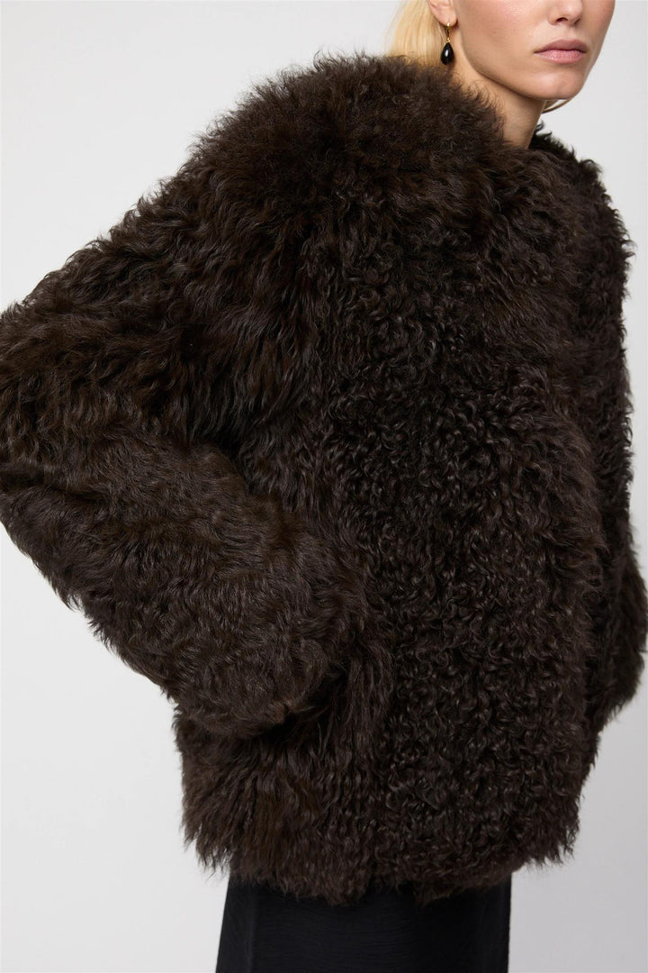 Como Shearling Jacket Chocolate