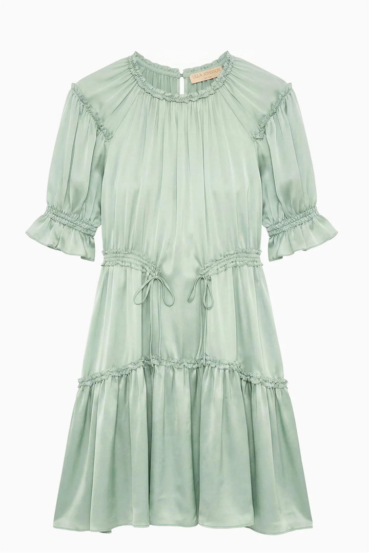 Juliette Short Sleeve Mini Dress Celadon