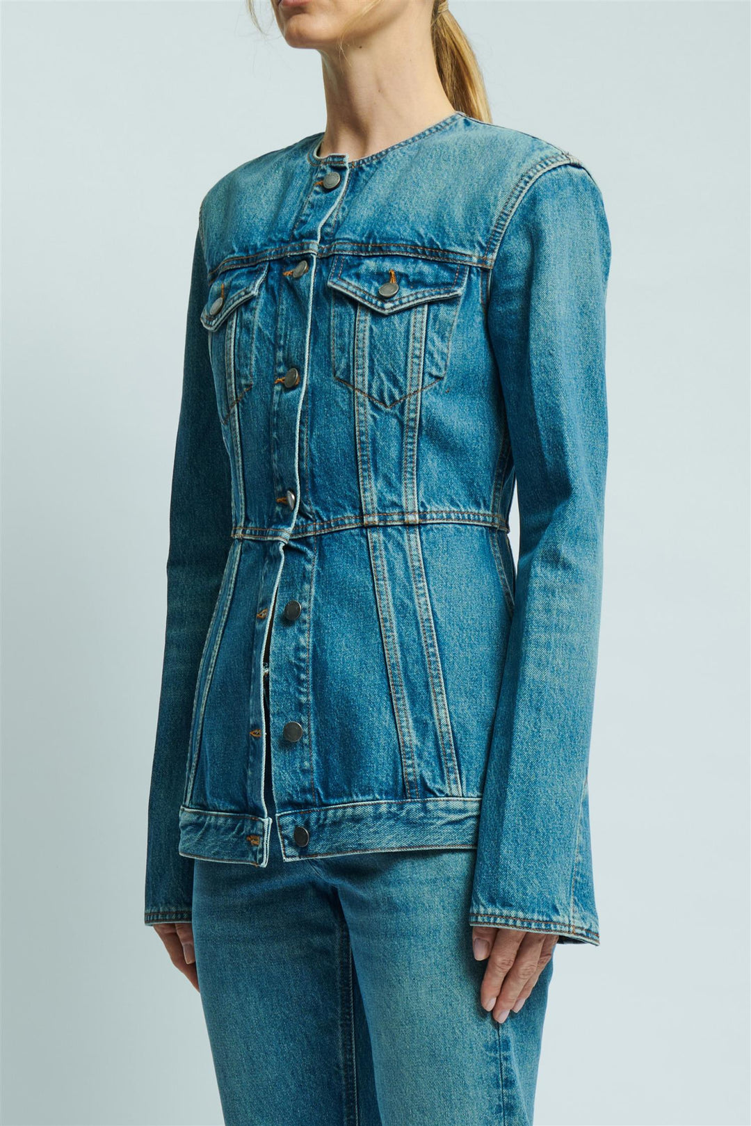 Temple Denim Jacket Lagoon