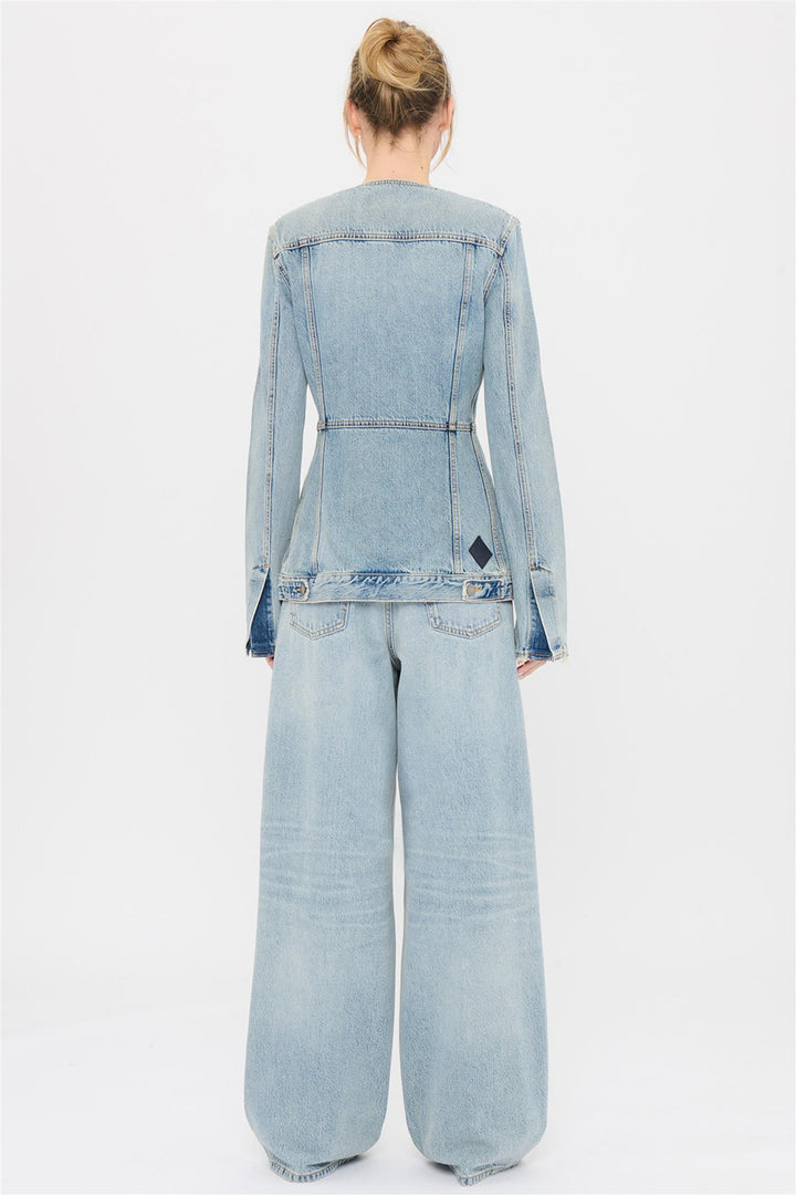 Temple Denim Jacket Authentic Wash