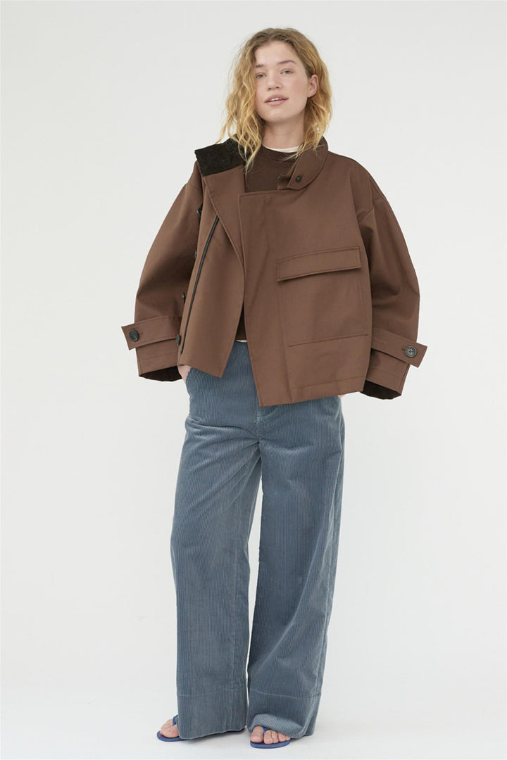 Water Resistant Jacket Dusty Brown