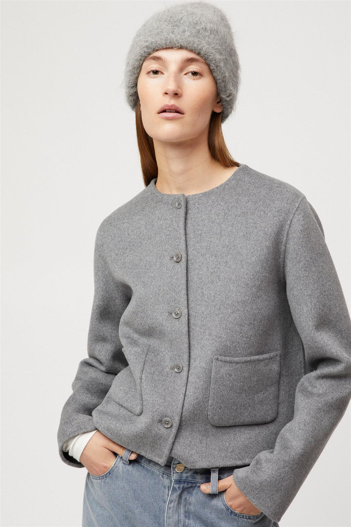 Monaco Double Jacket Grey Melange