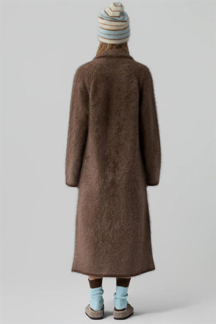Grizzly Double Breasted Coat Chestnut/Taupe