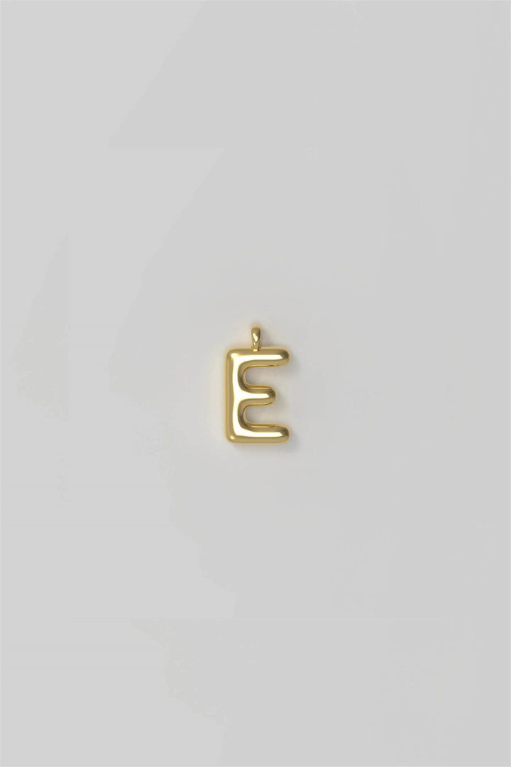 Letter Charm Small Plated