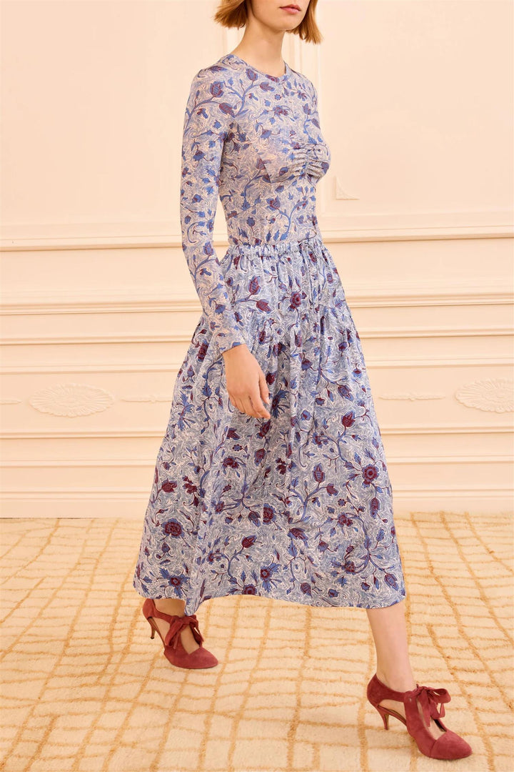 Rosen Midi Skirt Gardenia