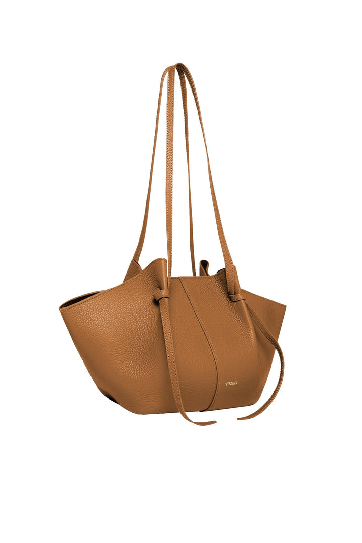 Mochi Pebble Grain Leather Hazel