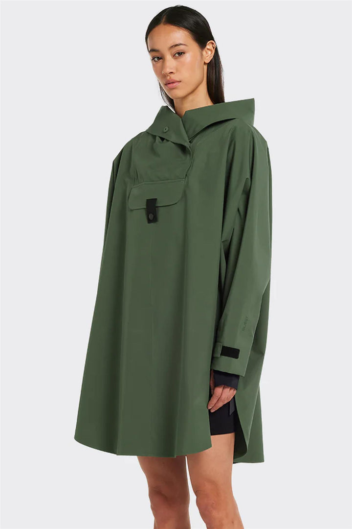 Bergen Poncho Dusty Green