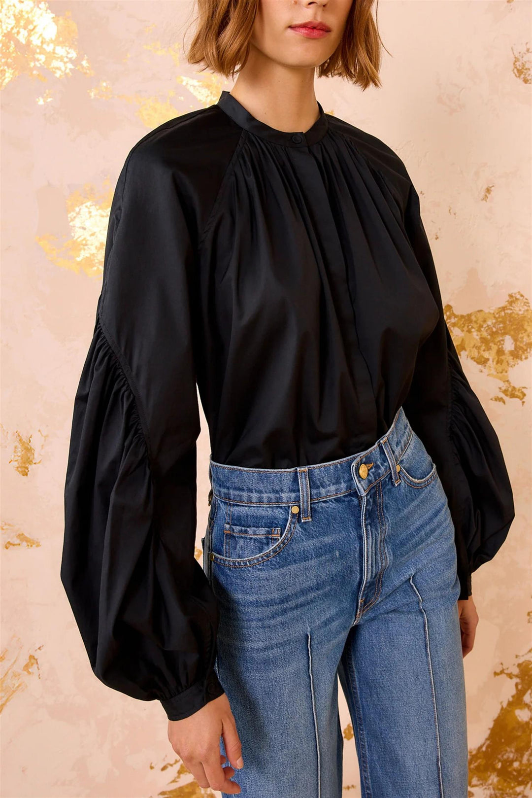 Rowena Long Sleeve Blouse Black