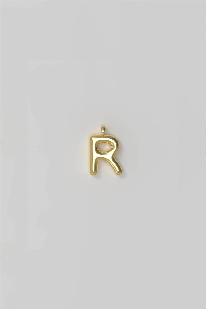 Letter Charm Small Plated