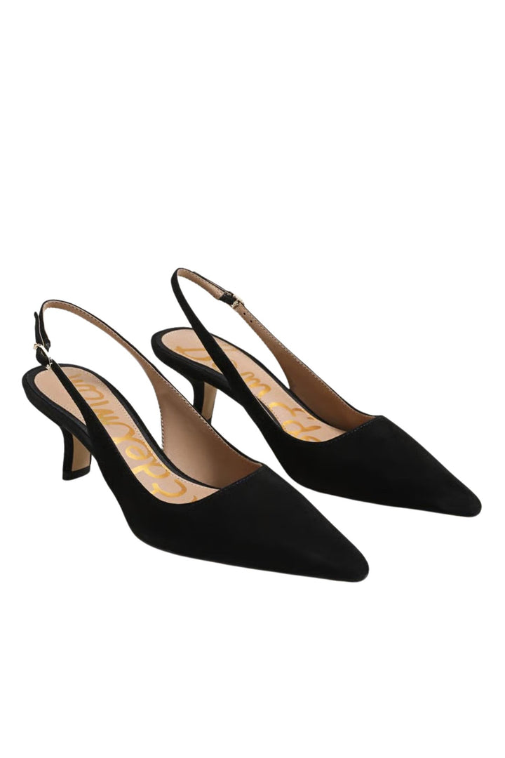 Bianka Slingback Pump Suede Black